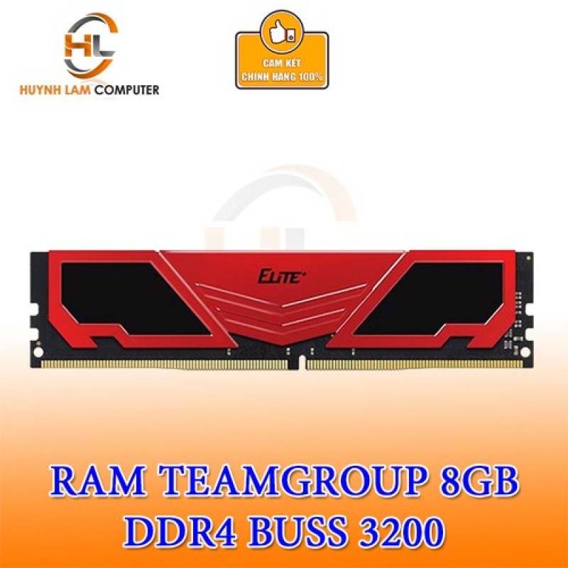 Bảng giá Ram 8GB Team Elite DDR4 3200MHZ Tản Đỏ Chính Hãng Networkhub Phân phối Phong Vũ