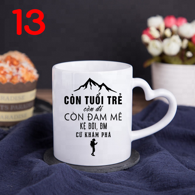 (20 Mẫu) Ly Sứ In Typography 350ml