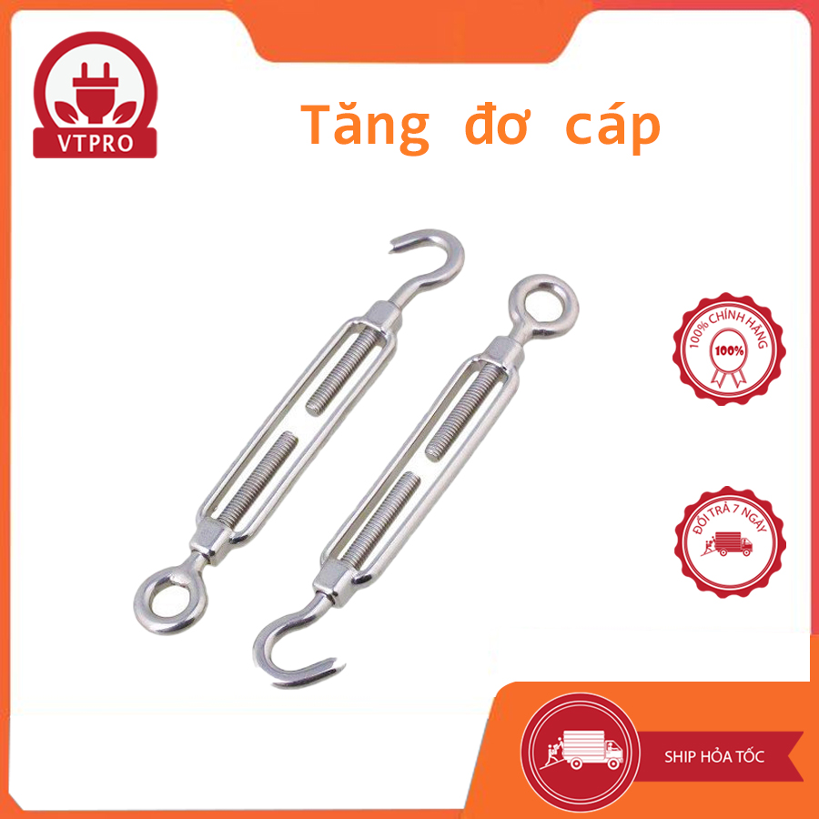 Tăng đơ cáp thép, tăng đưa dây cáp d6mm, d8mm, d10mm, d12mm