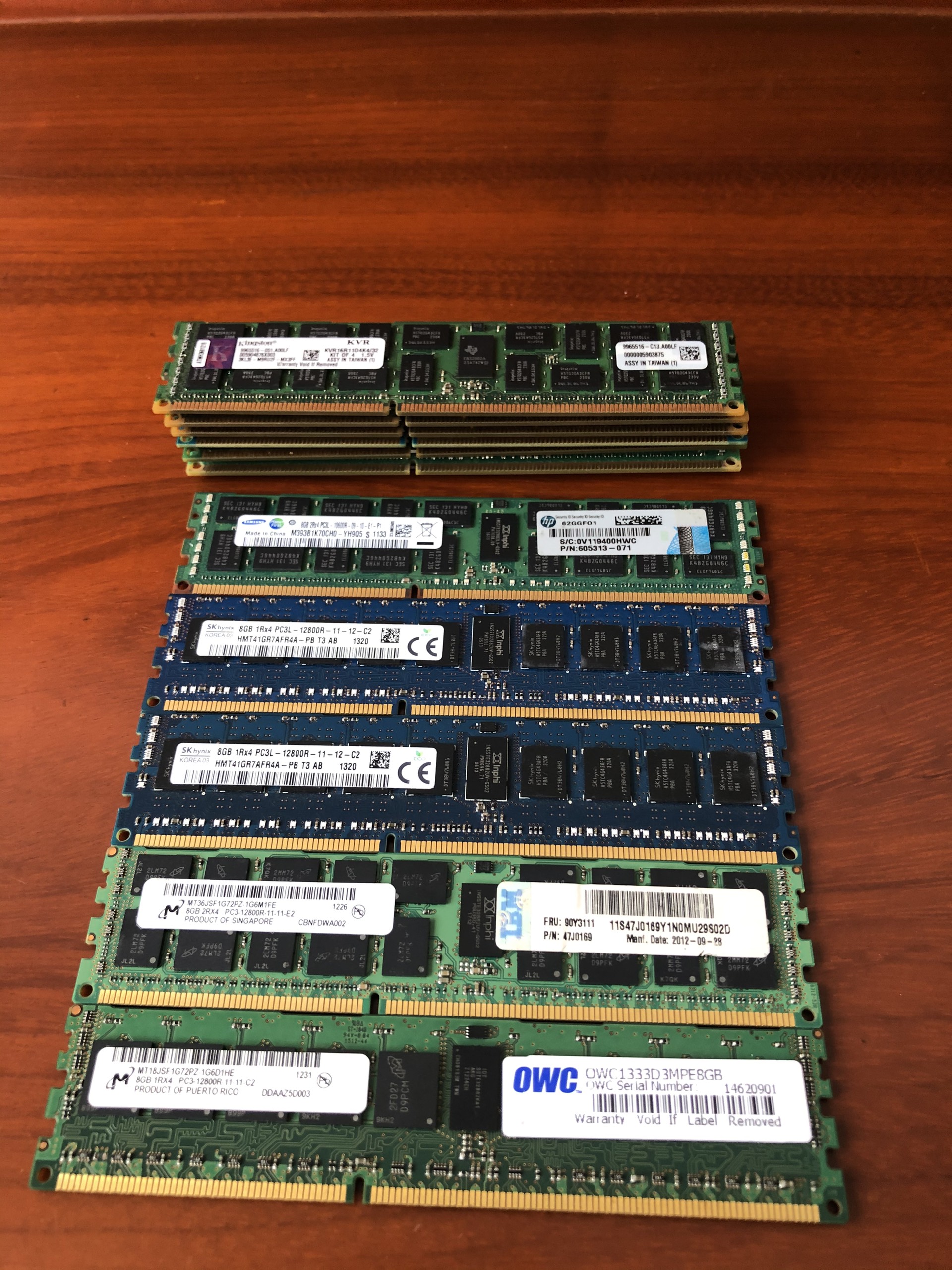 RAM DDR3 ECC REG 8G BUSS 1333 DÙNG CHO MAIN X79 HOẶC MÁY TRẠM (BẢO HÀNH 36T)