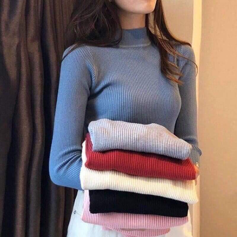 Áo len tăm cổ 3p