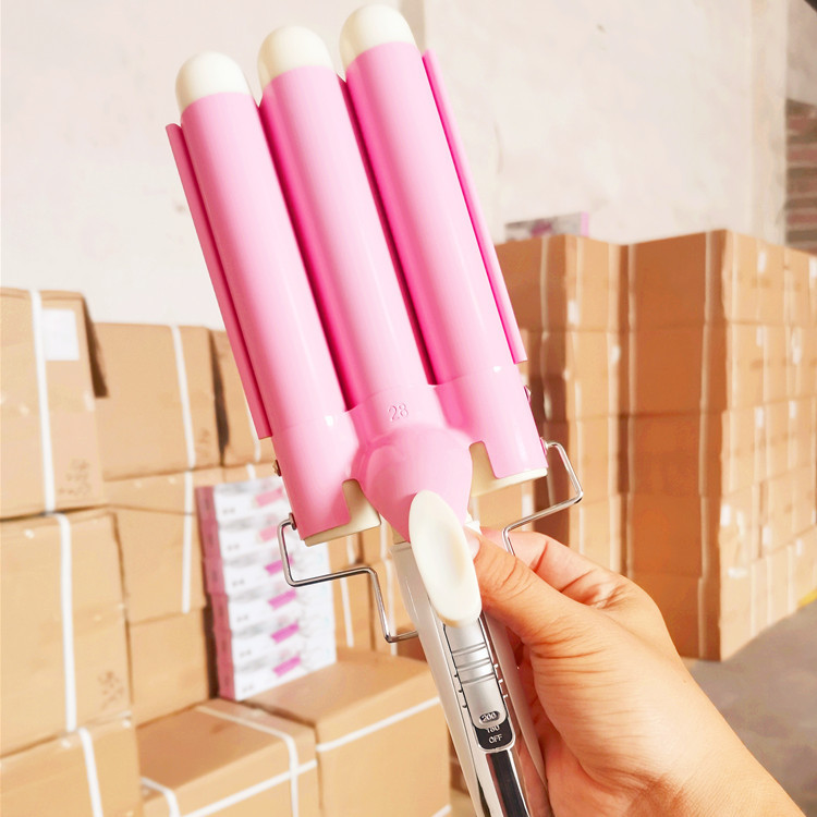 [FREESHIP] MÁY BẤM TÓC GỢN SÓNG máy làm xoăn sóng Máy uốn tóc 3 trục máy tạo kiểu uốn xoăn sóng nướcmáy làm xoăn sóng 3 TRỤC phong cách hàn quốc