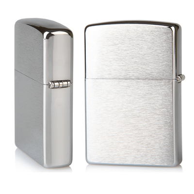 Zippo Brushed Chrome Chính Hãng