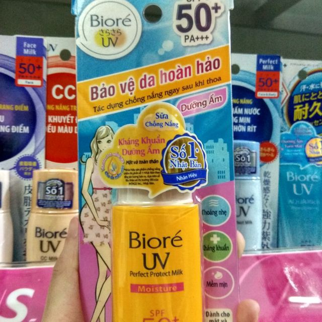 Biore chống nắng khán khuẩn giữ ẩm da mặt