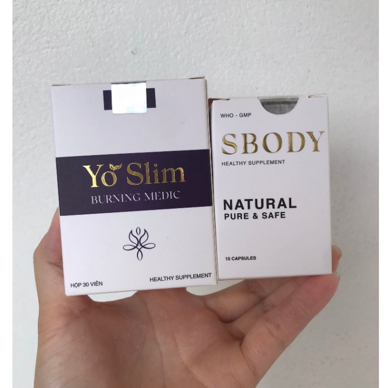 Giảm cân yo slim và yo detox chính hãng b.o.t tặng kèm sbody giúp giảm cân an toàn hiệu qủa giảm 2-3 kg sau 15 ngày