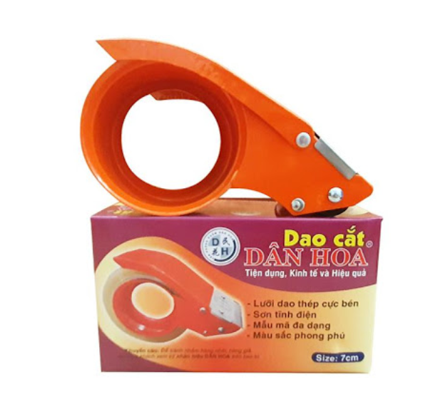 Cắt băng keo cầm tay sắt 7F DÂN HOA