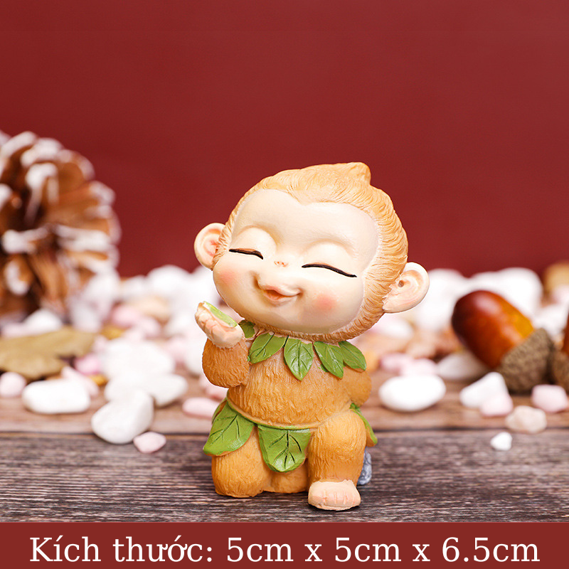 Tượng tôn ngộ không để bàn, trang trí ô tô đáng yêu mang lại an nhiên trong cuộc sống