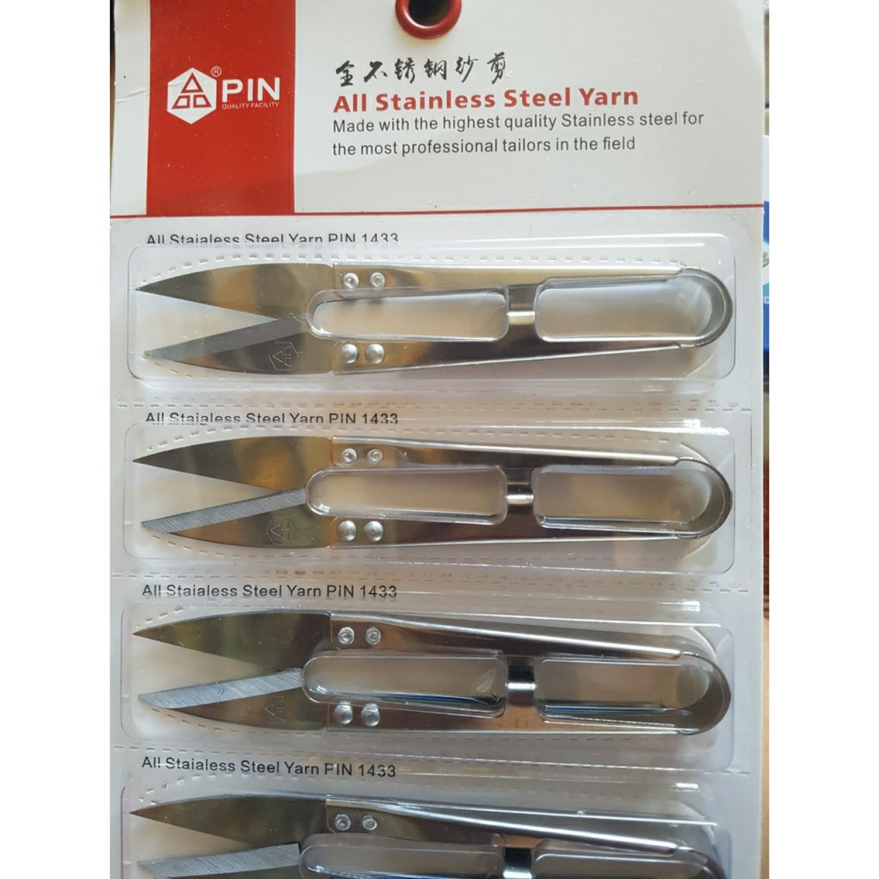 Vỉ kéo bấm chỉ INOX 12 cây