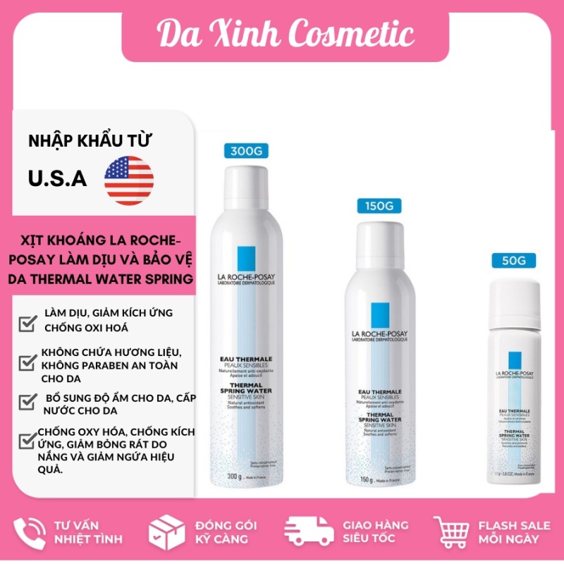 Xịt khoáng làm dịu và bảo vệ da La Roche Posay Thermal Spring Water 50ml, 150ml, 300ml giá rẻ