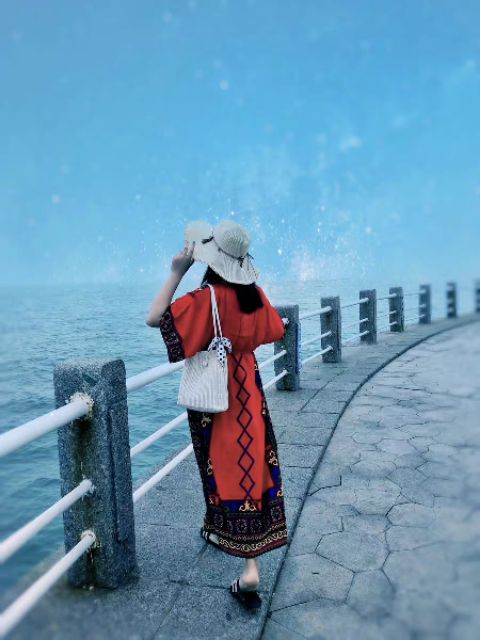 Váy Thổ Cẩm Đỏ ( Ảnh Thật  )