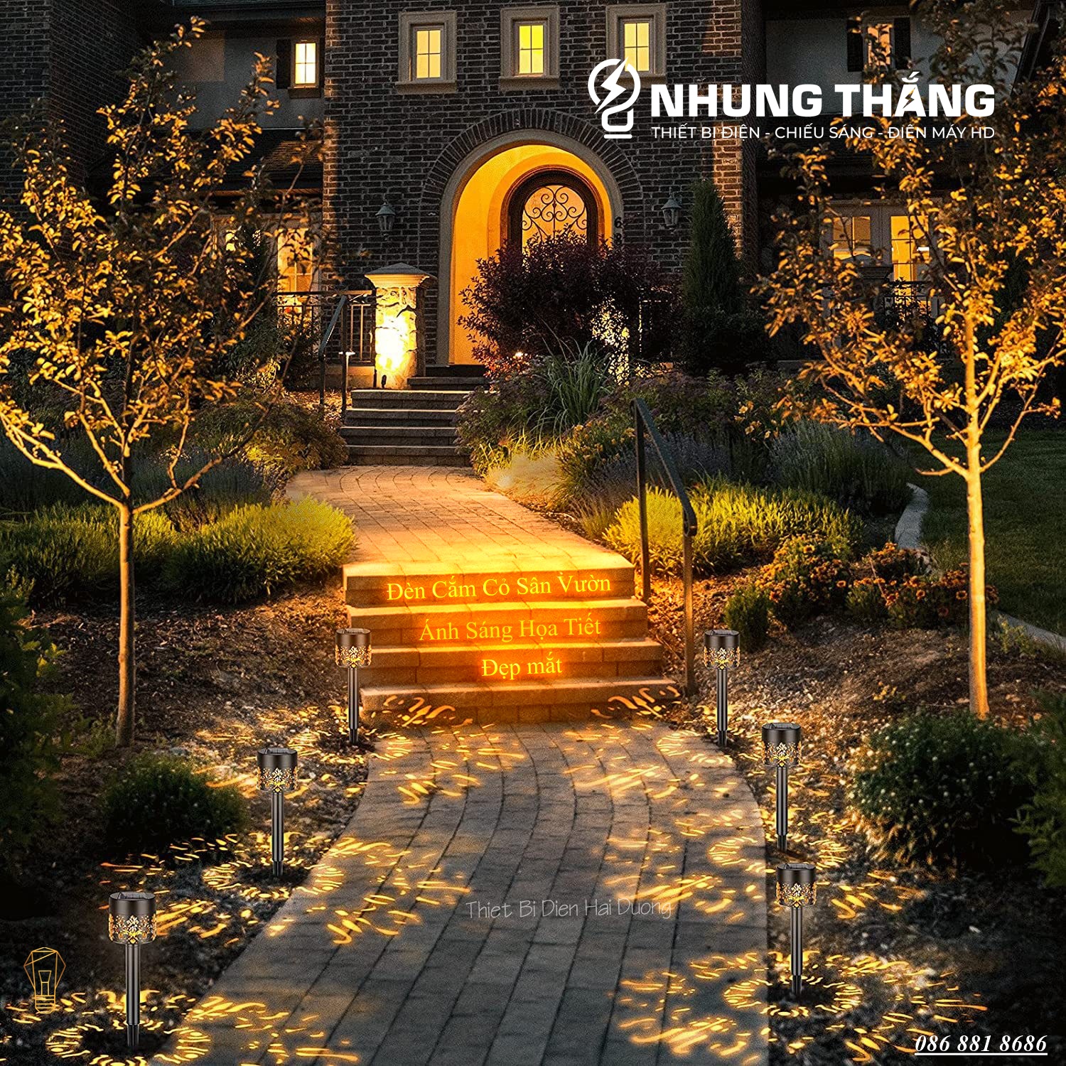 Đèn LED Cắm Cỏ Sân Vườn MT-29 - Sử Dụng Năng Lượng Mặt Trời - Chống Nước IP65 - Energy Green Lighting -Bảo Hành 1 Năm - Có Video