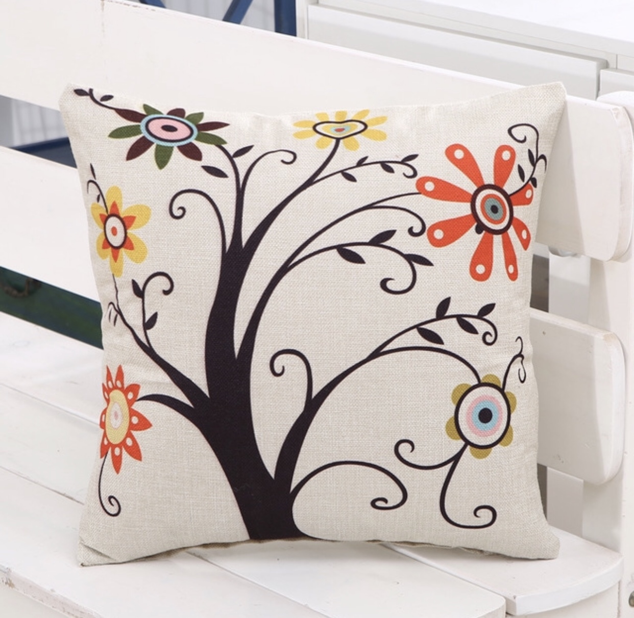[CHỈ VỎ] VỎ Gối Tựa lưng gối SofaGối Trang Trí Hình Cây Xanh Vải Bố Dày Dặn Cao Cấp