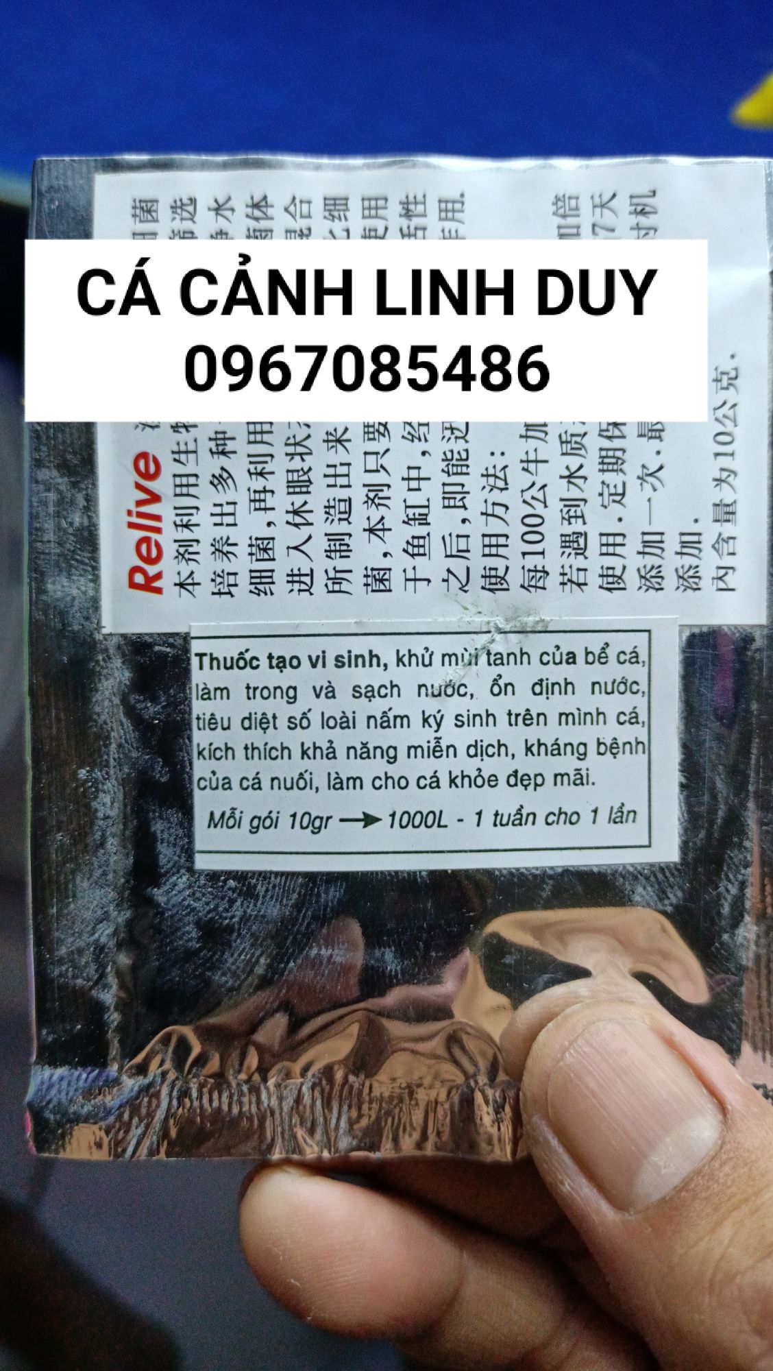 Vi Sinh Bột Relive gói 10g