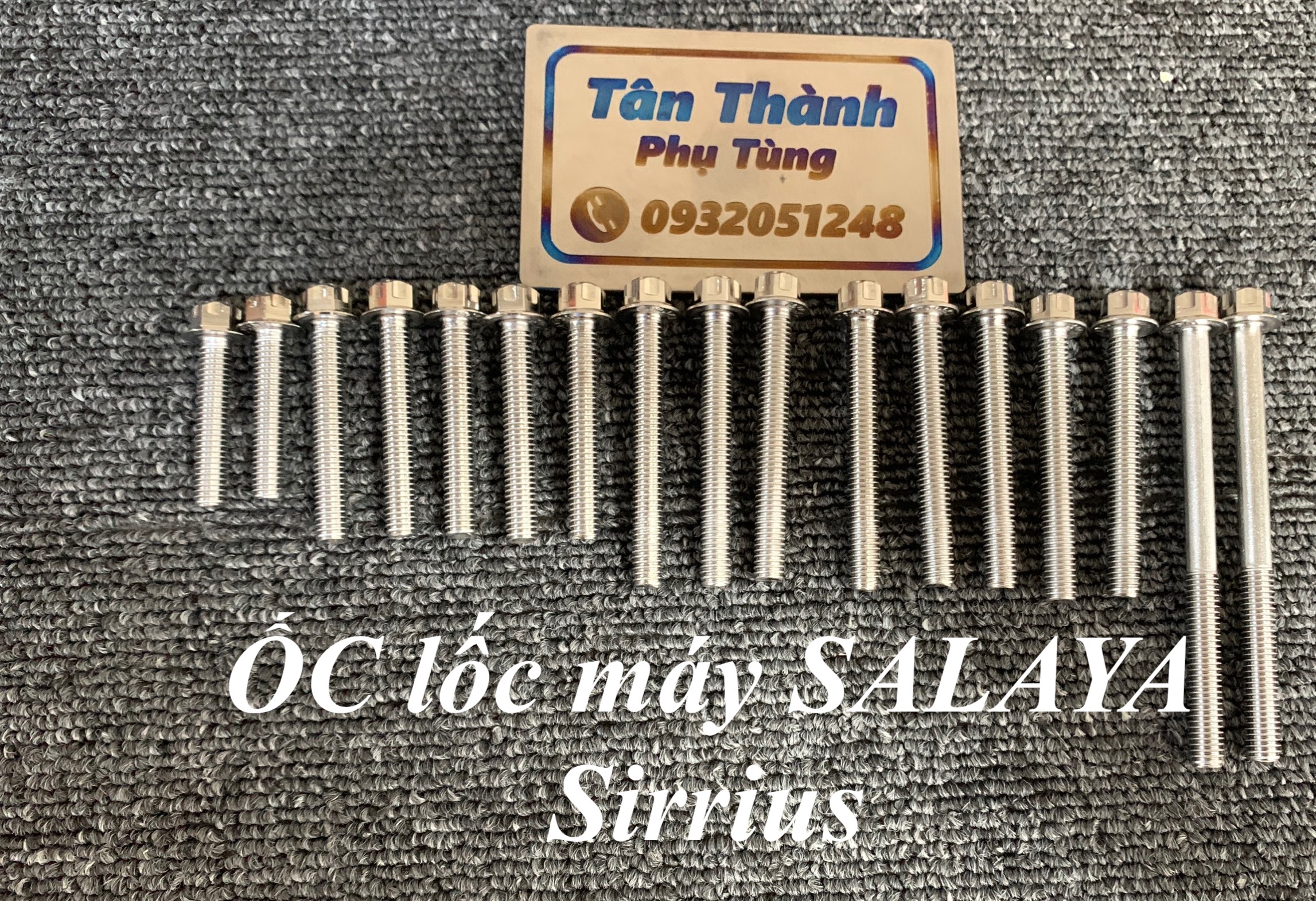 Bộ ốc lốc máy salaya sirius xăng cơ