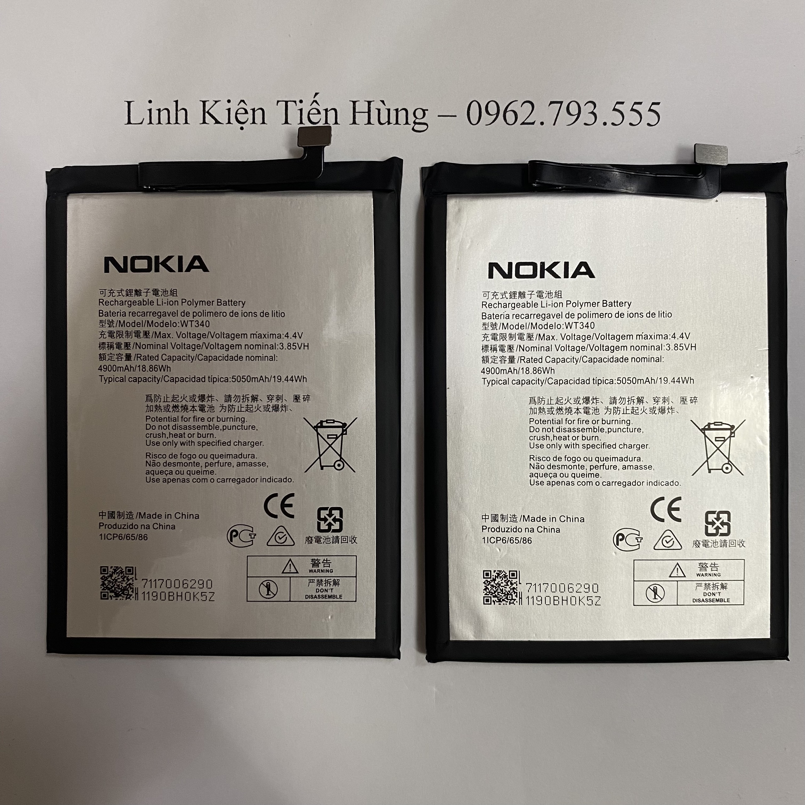 Pin Nokia G10 Nokia WT340 bảo hành 6 tháng đổi mới
