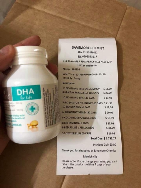 DHA Cho Bé Của Úc Biosland