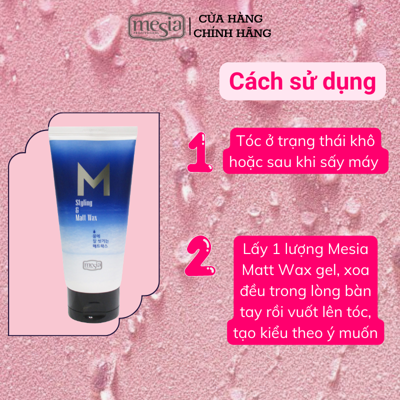 Gel vuốt tóc Mesia Mat Wax