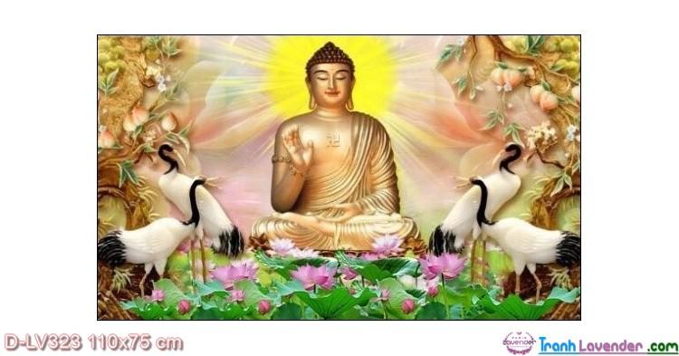 Tranh đính đá phật tổ như lai_lv323_110*75 cm