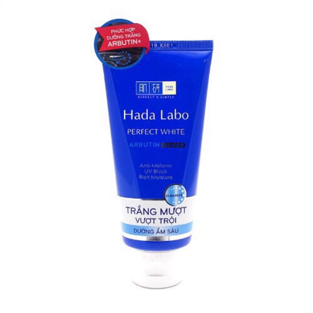 [HCM]??Sữa rửa mặt Hada Labo trắng da vượt trội 80g