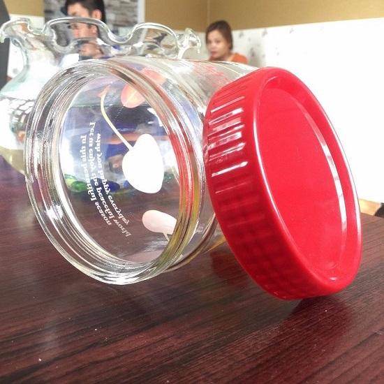 Lọ thủy tinh nắp nhựa 2L