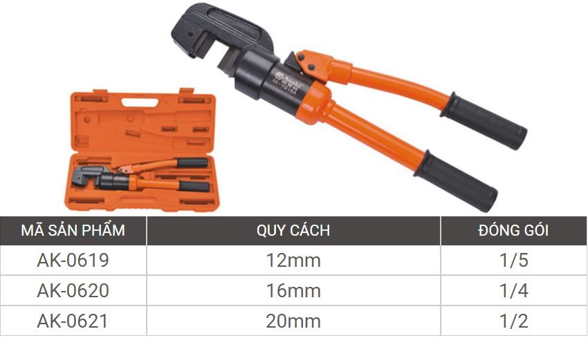 Kìm cắt thủy lực Asaki AK-619 C2-12mm (Cam)
