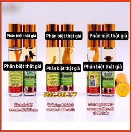 Dầu lăn nhân sâm thái lan 8ml