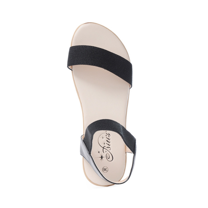 Giày Sandal Nữ cao cấp  DTW005188DEN và KEM