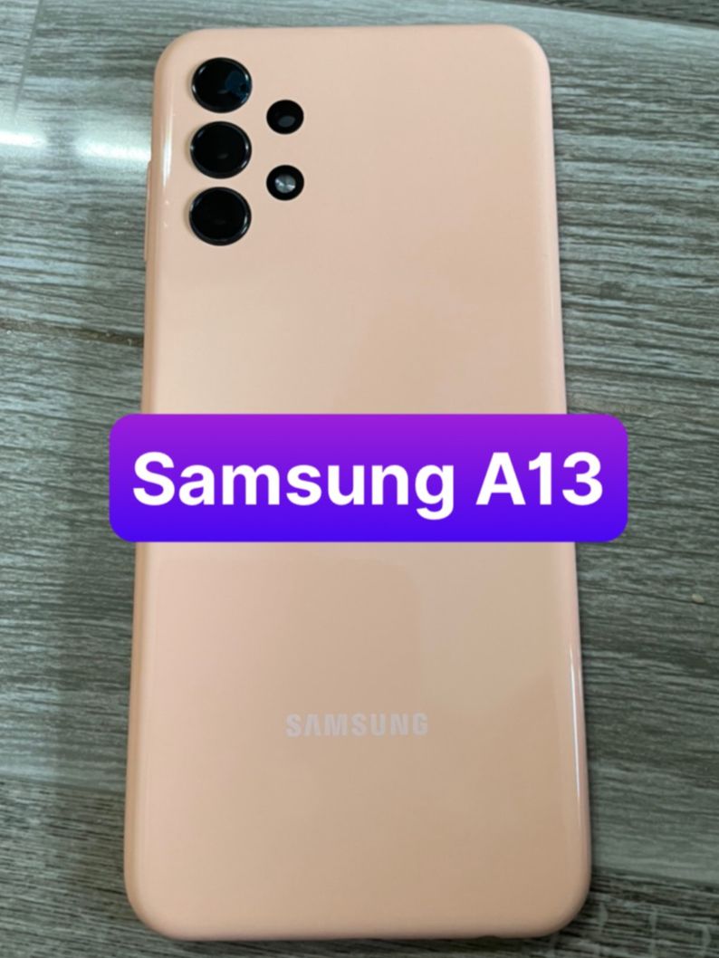bộ vỏ samsung A13 (4G) bộ vỏ zin kèm phím,kính camera