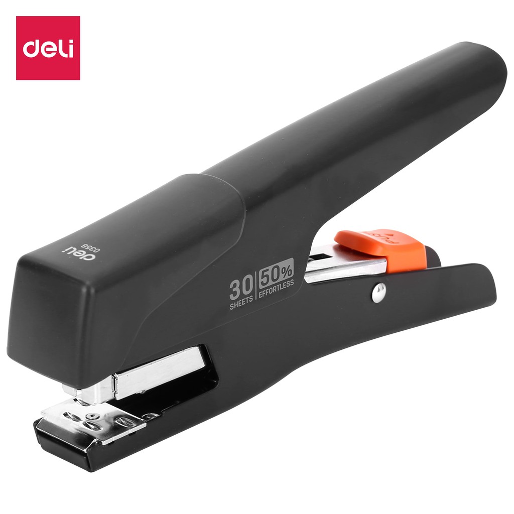 (1 Cái) Dập ghim ( #12 ) trợ lực - 30 tờ Deli E0358