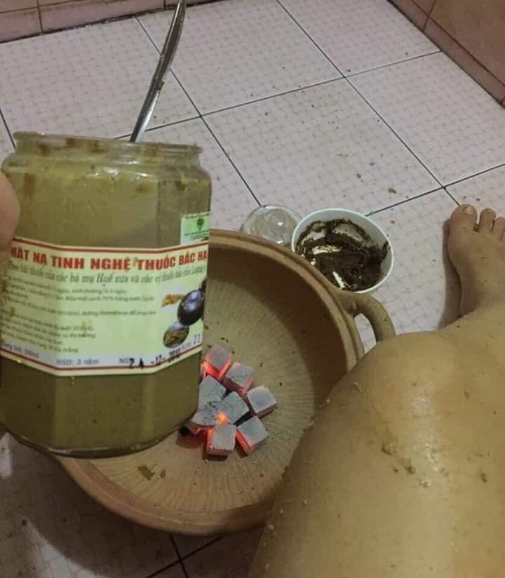 Mặt nạ tinh nghệ thu.ốc bắc hạ thổ mẹ Ken-100ml