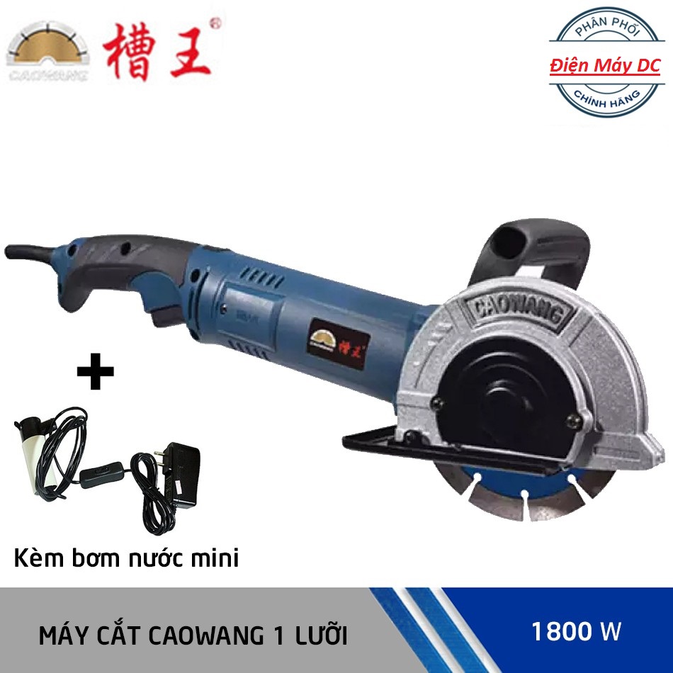 Máy cắt rãnh tường 1 lưỡi Caowang 1332-Tặng kèm bơm nước mini Bảo hành 6 tháng