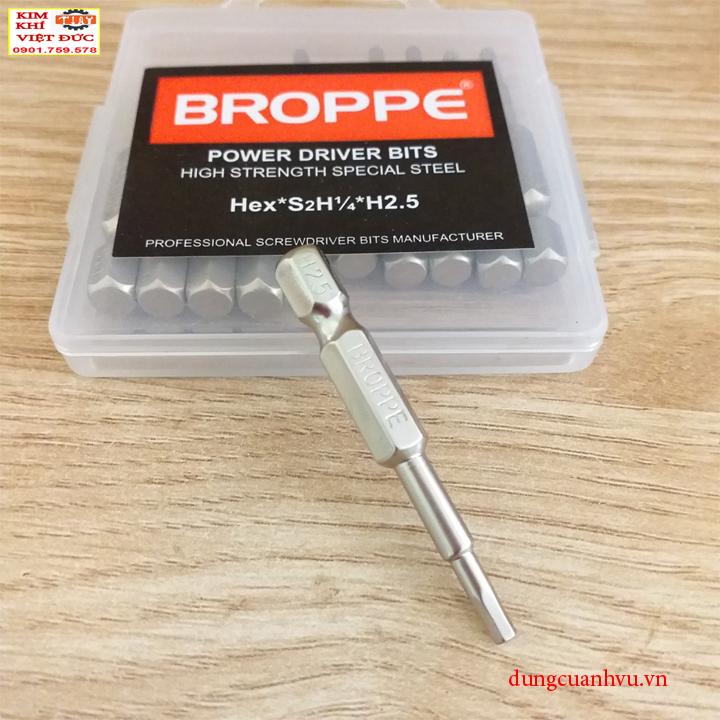 MŨI VÍT ĐẦU LỤC GIÁC H2.5 BROPPE