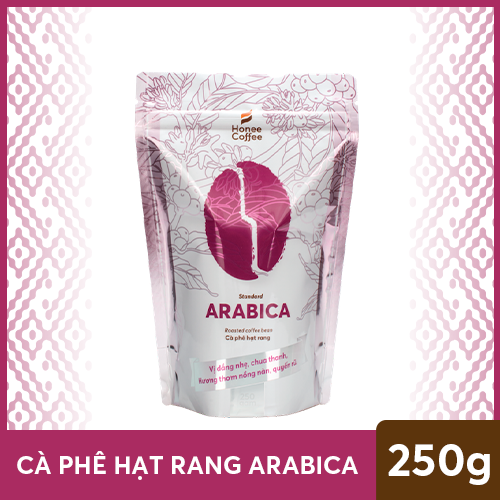 Cà Phê Hạt Rang Mộc Arabica Cơ Bản - 250g - Honee Coffee