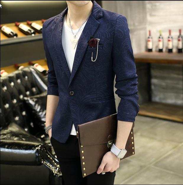 Áo vest nam HOA VĂN body (XANH ) VN18