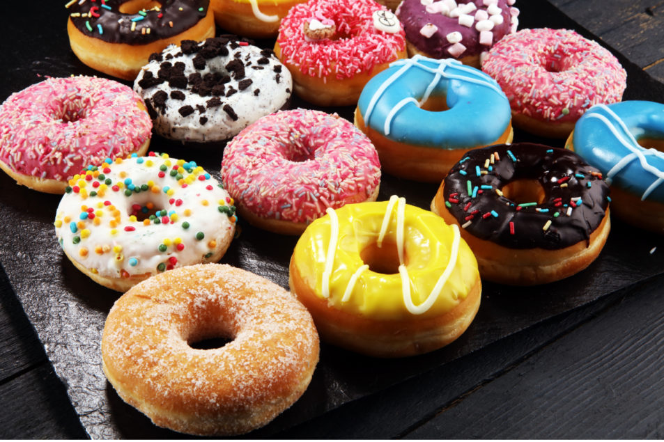 Khuôn donut chống dính tròn 12 bánh