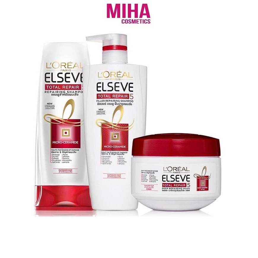 Dầu Gội - Xả - Ủ Phục Hồi Tóc LOreal Total Repair