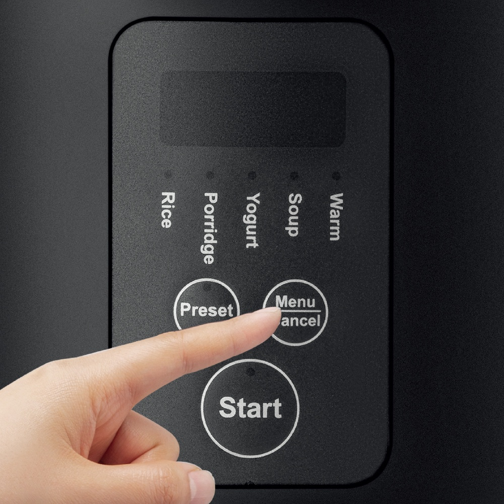 Nồi cơm điện mini LocknLock Compact Rice Cooker 1.2L EJR346BLK - HAPOS OFFICIAL