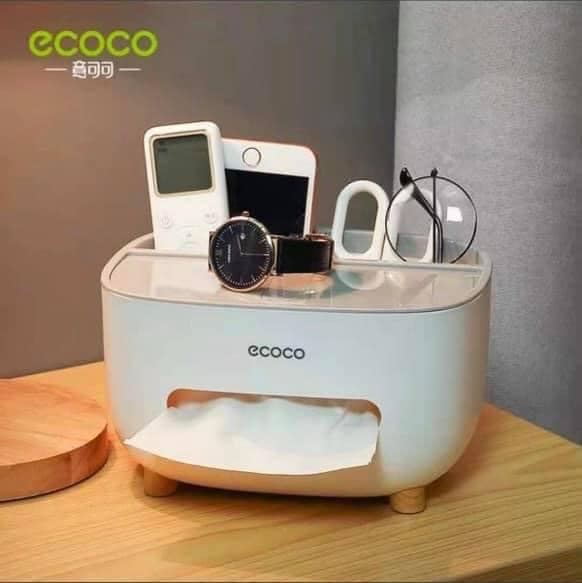 Hộp đựng khăn giấy để bàn Ecoco đa năng