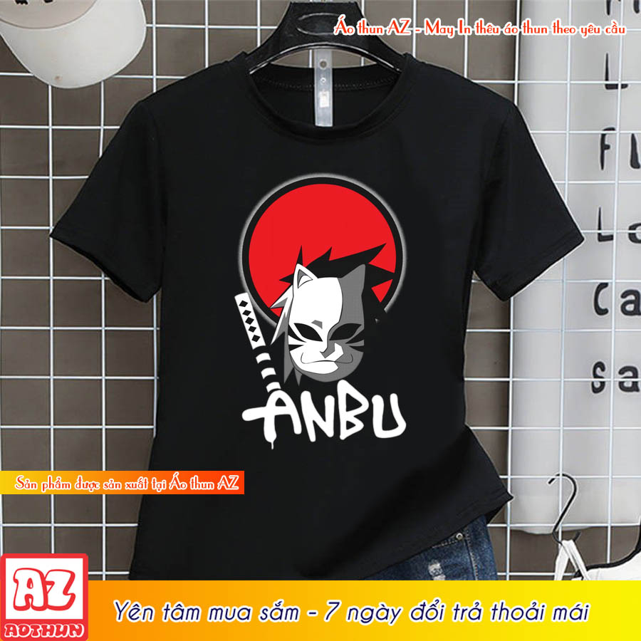 Áo thun Anime Naruto Anbu màu đen độc đáo - Có size trẻ em M2800