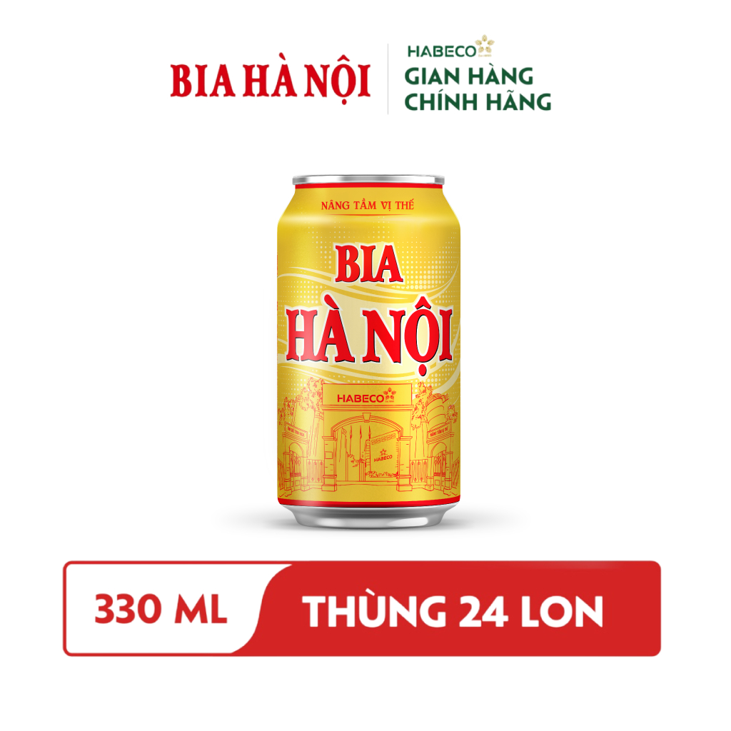 [GIFT] Combo 2 lon Bia Hà Nội  - HABECO (330ml/lon)