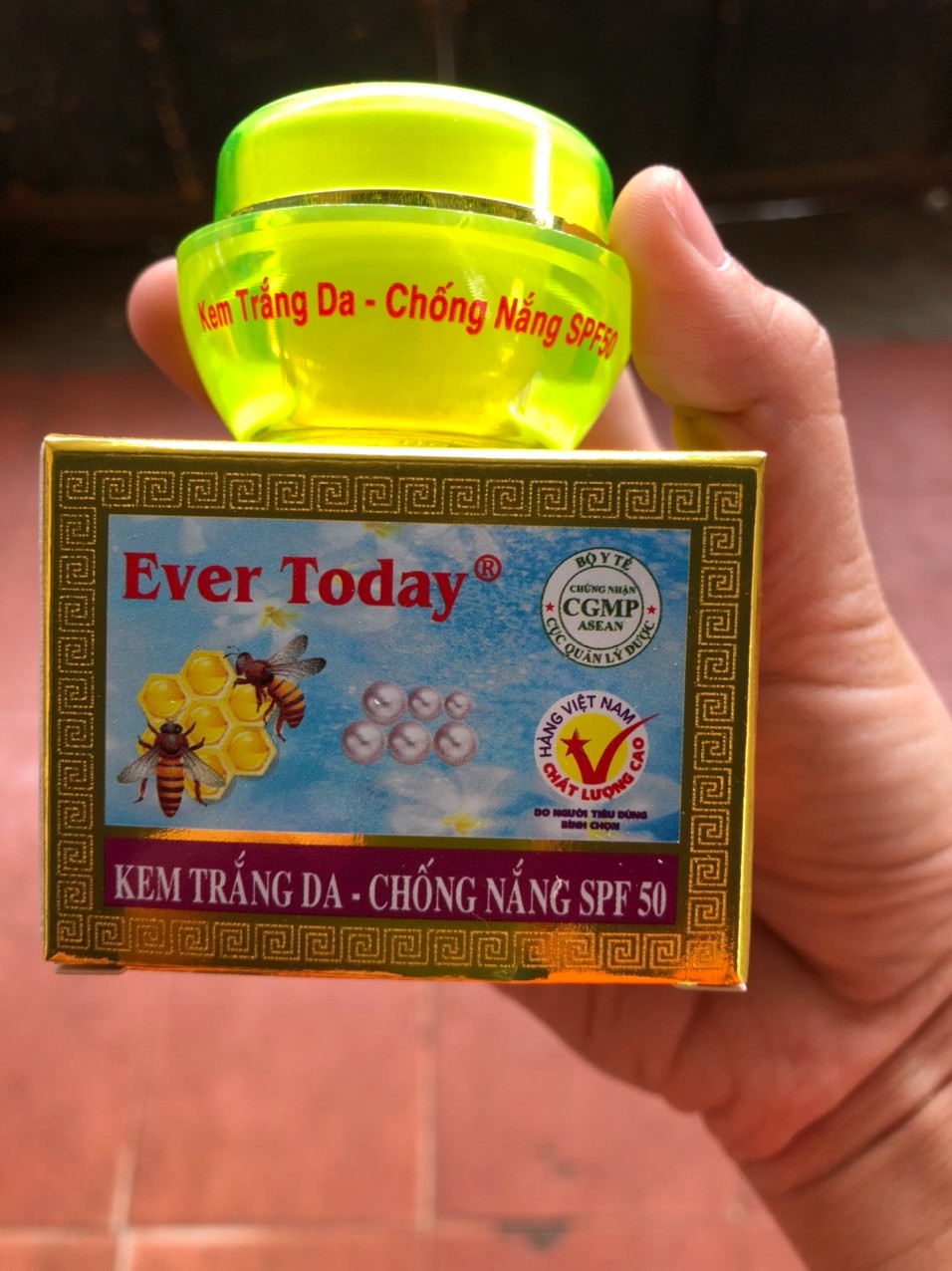 Kem Trắng Da Chống Nắng SPF 50 EVER TODAY 6g