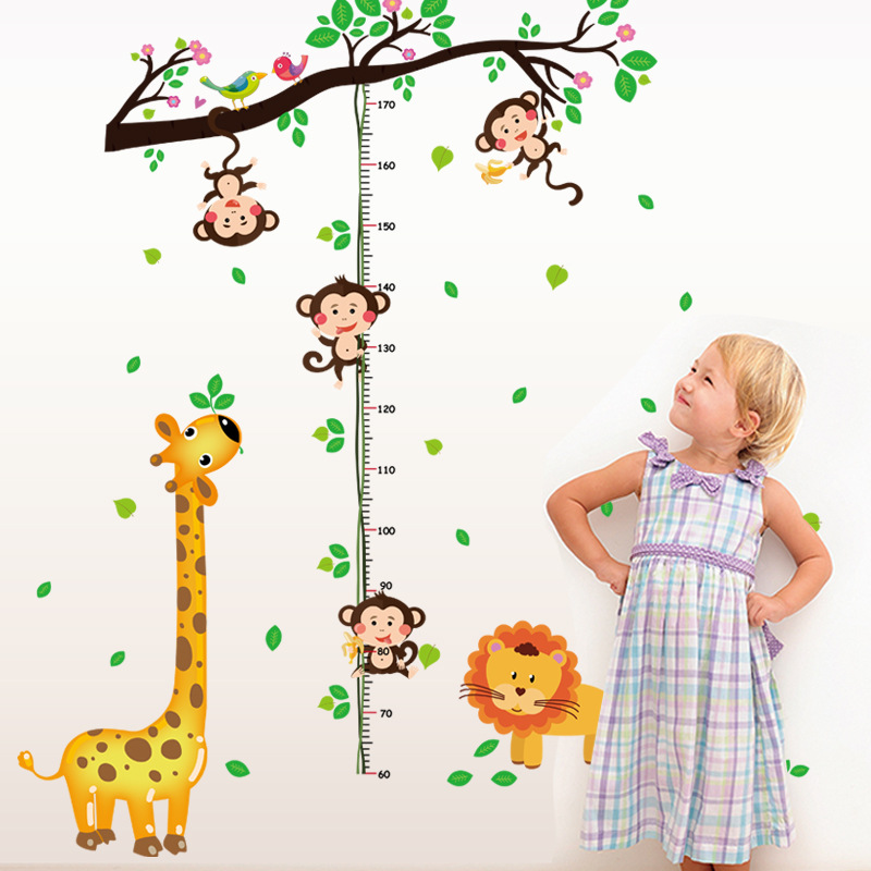 Decal dán tường hình Thú Tiếng Anh đáng yêu cho bé