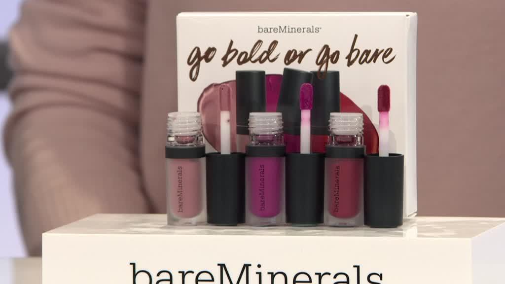 Set Son Kem Lì Mini BareMinerals Go Bold Or Go Bare