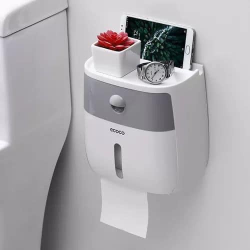 [HOT] Hộp Đựng Giấy Vệ Sinh ECOCO (Có Ngăn Kéo Kèm Miếng Dán Cường Lực)