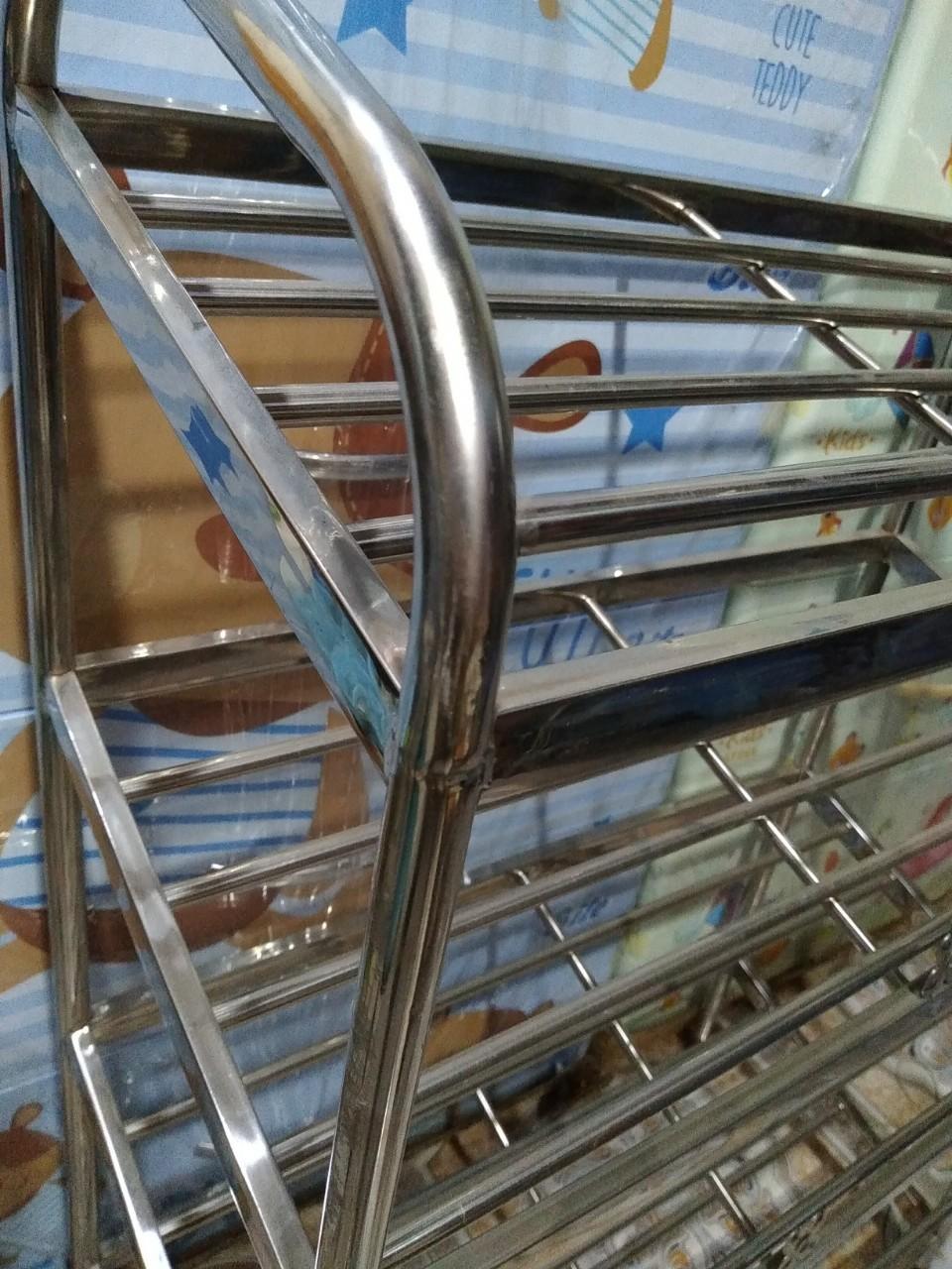 Kệ dép inox 201 hàng siêu dày 4 tầng