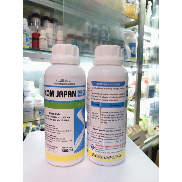 Combo 2 chai chế phẩm diệt muỗi ICOM JAPAN 25SC - 500ml .
