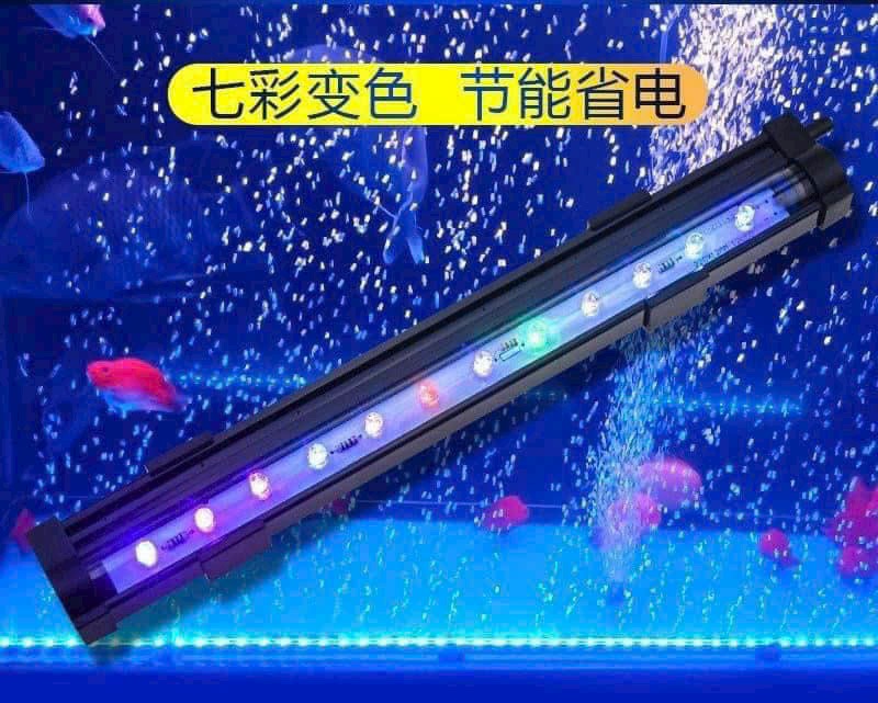 Thanh sủi oxy kết hợp đèn led đổi trang trí cho bể cá cảnh siêu đẹp