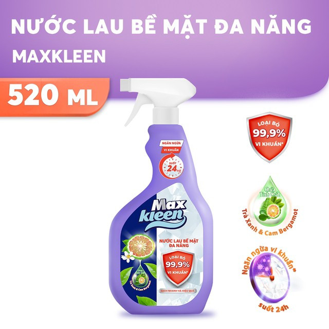 (Hàng quà tặng không bán) Nước lau bề mặt đa năng 520ml