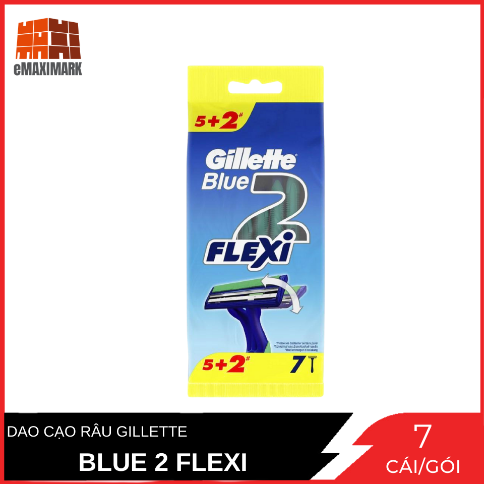 Dao cạo gillette blue 2 flexi gói 7 cái
