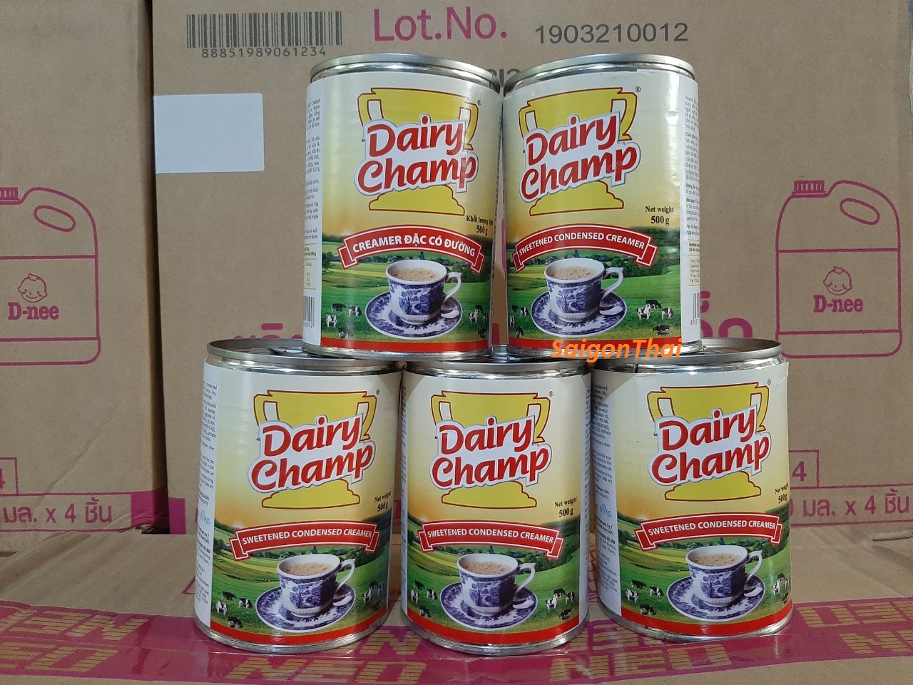 (SGT) Sữa đặc có đường DAIRY CHAMP hộp 500gr (Malaysia)